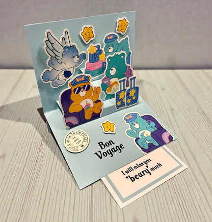 Care Bears Die and A5 Stamp Set Bon Voyage | Across The Miles