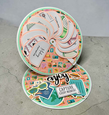 Made to Surprise Die Set 6'' x 6'' Circular Waterfold Mechanism | Circular Waterfold