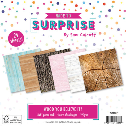 Made to Surprise 8'' x 8'' Paper Pack Wood You Believe It? | Going Against The Grain
