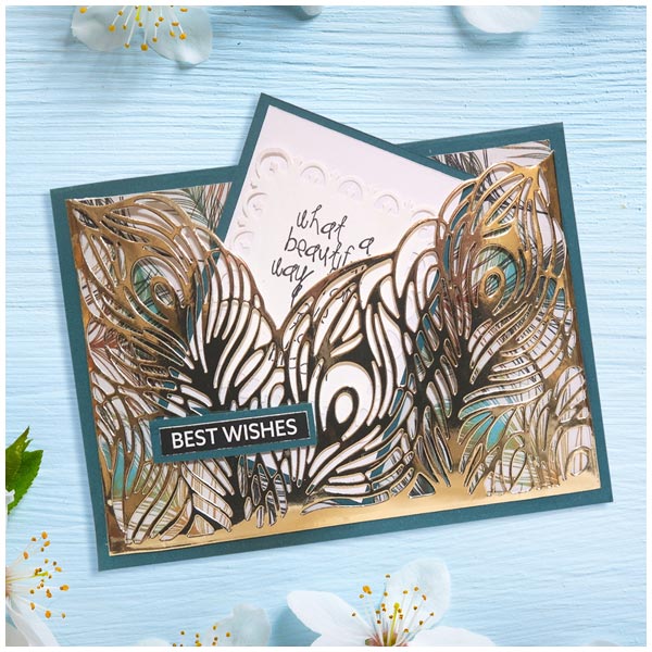 Card Making Magic Die Set Just Peacocks Beauty In Focus | Set of 3