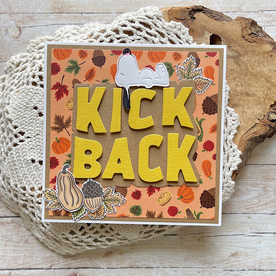 Peanuts Die Set Kick Back | Chill Out & Be Thankful