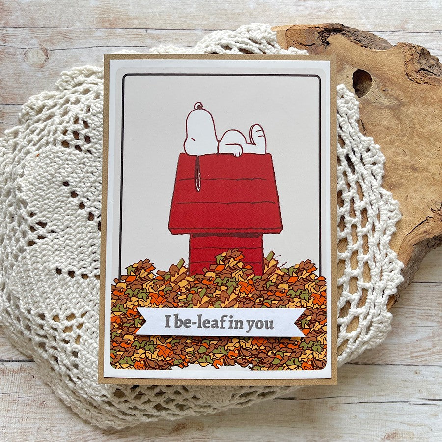 Peanuts A5 Stamp Set Sweater Weather | Chill Out & Be Thankful