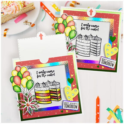 Made to Surprise 6in x 6in Mechanism Die Set Magic Colour Slide | Set of 7