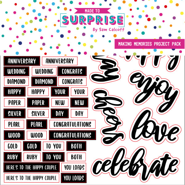 Made to Surprise 8'' x 8'' Project Pack Making Memories | Circular Waterfold
