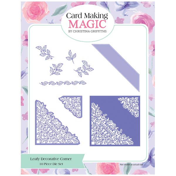 Card Making Magic Die Set Leafy Set of 10 | Decorative Corners Collection