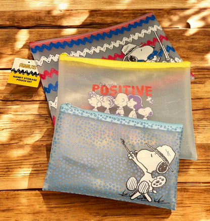 Peanuts Handy Storage Pouch Set