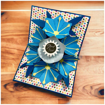 Made To Surprise 3D Die and Clear Stamp Set Pop Up Diamond Blooms by Sam Calcott | Set of 16