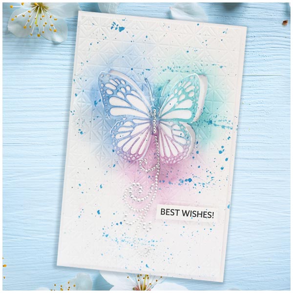 Card Making Magic Stencil Set Butterflies and Lace | Set of 2