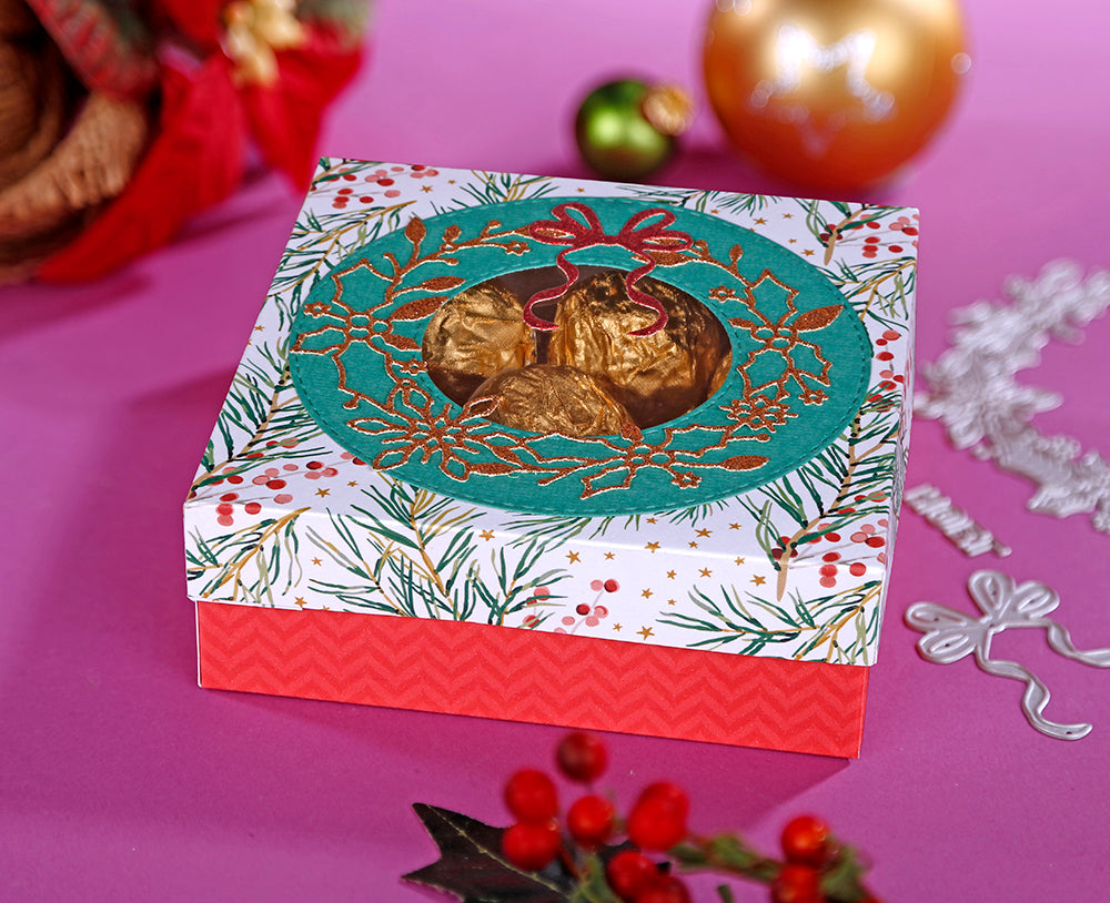 Die Cutting Essentials 109 Digital Downloads - Winter Wreath papers and toppers