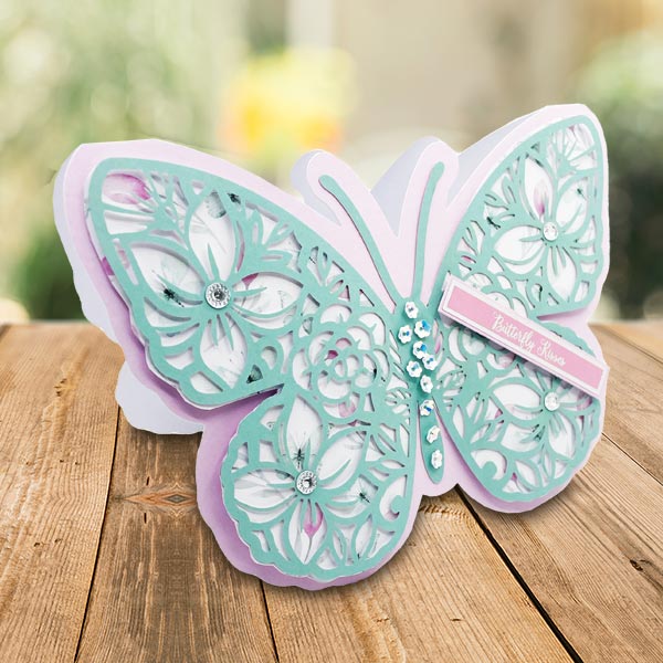 Card Making Magic 5 x 7in Butterfly Card Blanks Pastel 12 Pack 250gsm | Butterfly Blossom Collection