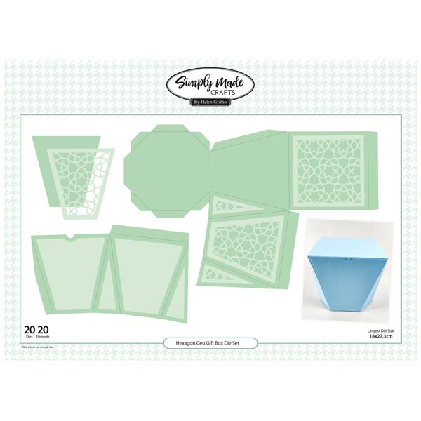 Simply Made Crafts Die Set Hexagon Geo Gift Box Set of 20 | Thinking Outside The Box Collection