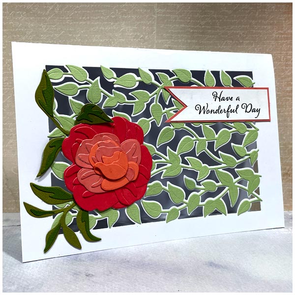 Card Making Magic Die Set Camellia Set of 30 | Decoupage Delight Collection