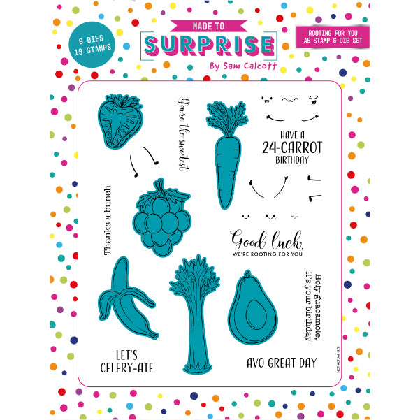 Made to Surprise A5 Stamp and Die Set Rooting For You | Going Full Circle