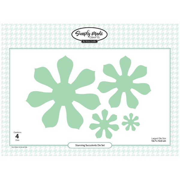 Simply Made Crafts Die Set Stunning Succulents Set of 4 | Botanical Collection