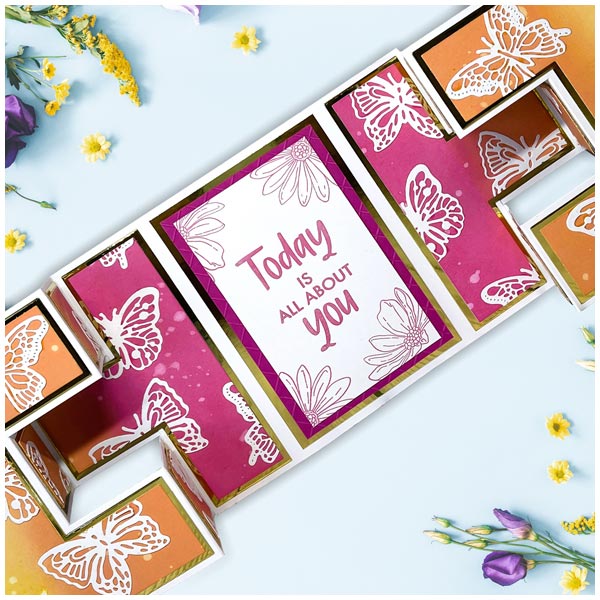 Made To Surprise Die Set 6in x 6in Tri-Fold Showstopper Mechanism Set of 7 | Showstopper Collection