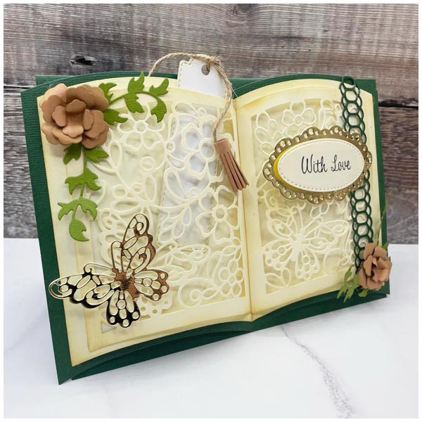 Card Making Magic Die Set Pretty Book Card Set of 25 | Pretty Books Collection