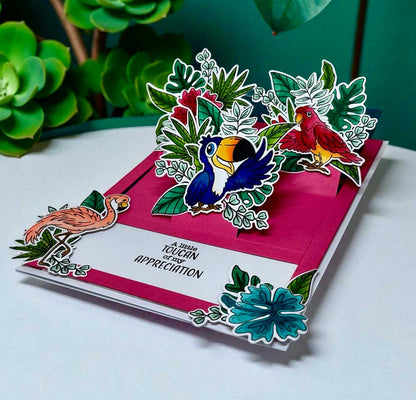 Made to Surprise A5 Stamp and Die Set FLAMIN-GOrgeous | Glide & Slide