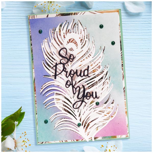 Card Making Magic Die Set Just Peacocks Simply Beautiful | Set of 11