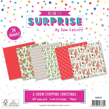Made To Surprise 8''x 8''  Paper Pack A Show Stopping Christmas | Christmas Showstoppers 4 