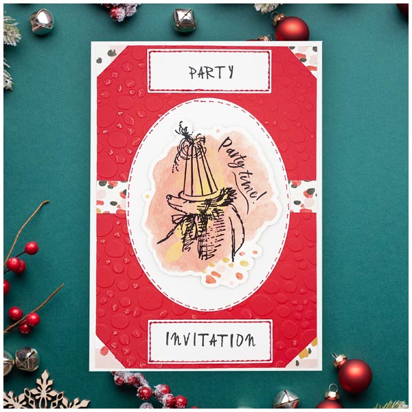 Paddington A5 Clear Stamp Festive Paddington Set of 9 | Festive Paddington Collection