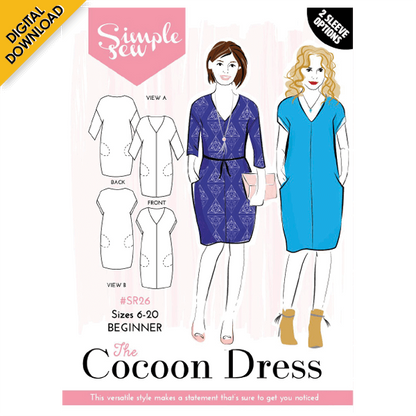 Digital Download | Simple Sew Cocoon Dress Sewing Pattern
