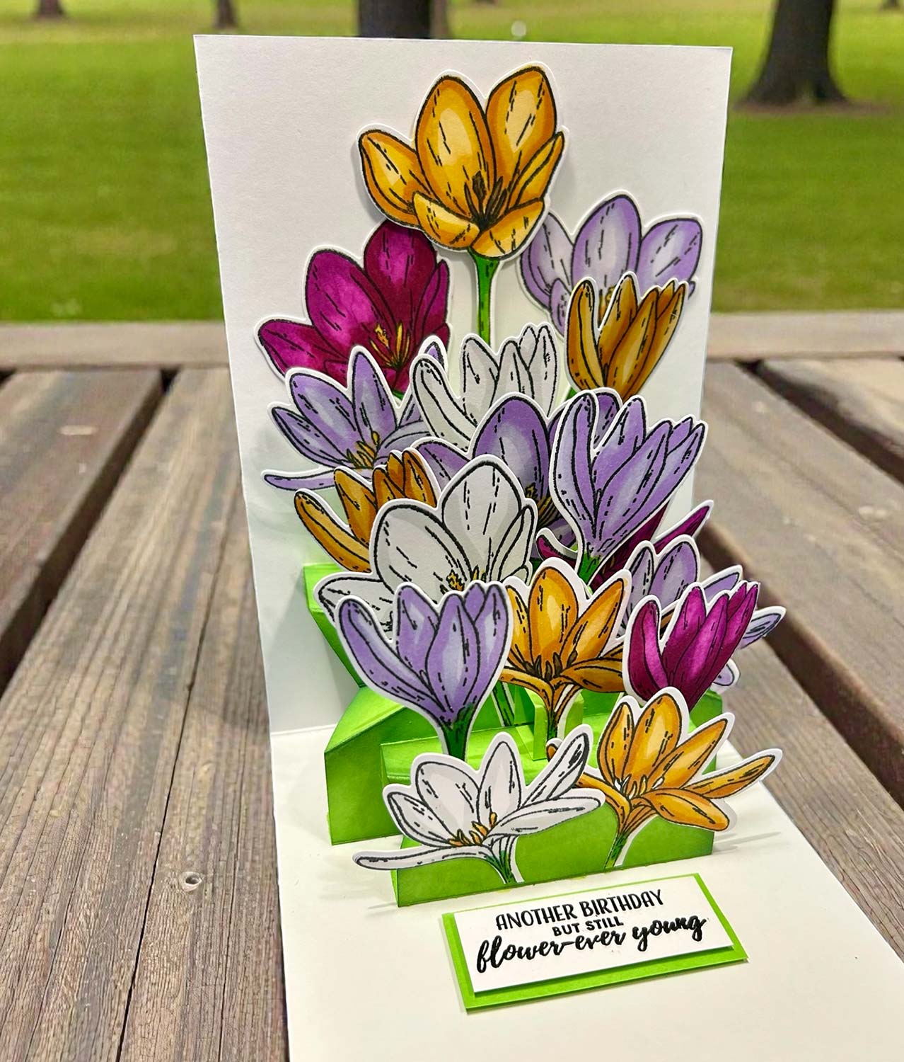 Made to Surprise A5 Stamp and Die Large Crocuses | Bloomin' Wonderful