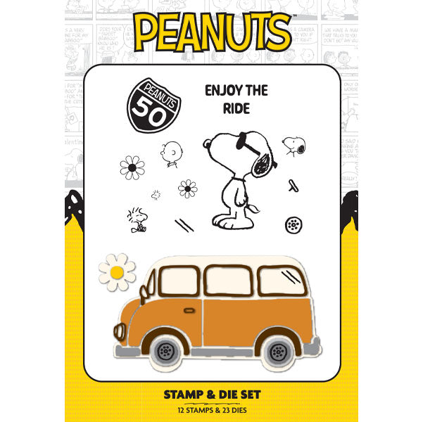 Peanuts Die and A6 Stamp Set Road Trip | J'adore La Plage – Craftworld