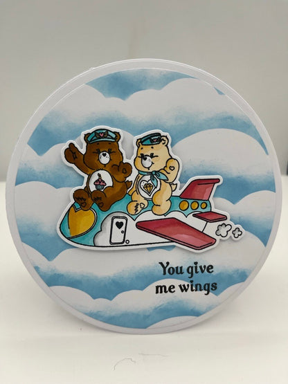 Care Bears Die and A5 Stamp Set Bon Voyage | Across The Miles
