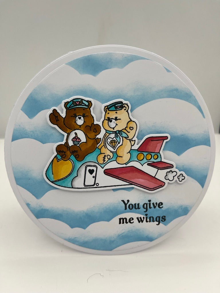 Care Bears Die and A5 Stamp Set Bon Voyage | Across The Miles