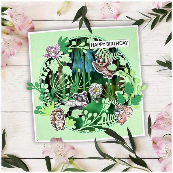 Made To Surprise A5 Clear Stamp Set Woodland Scenes Animals by Sam Calcott | Set of 19